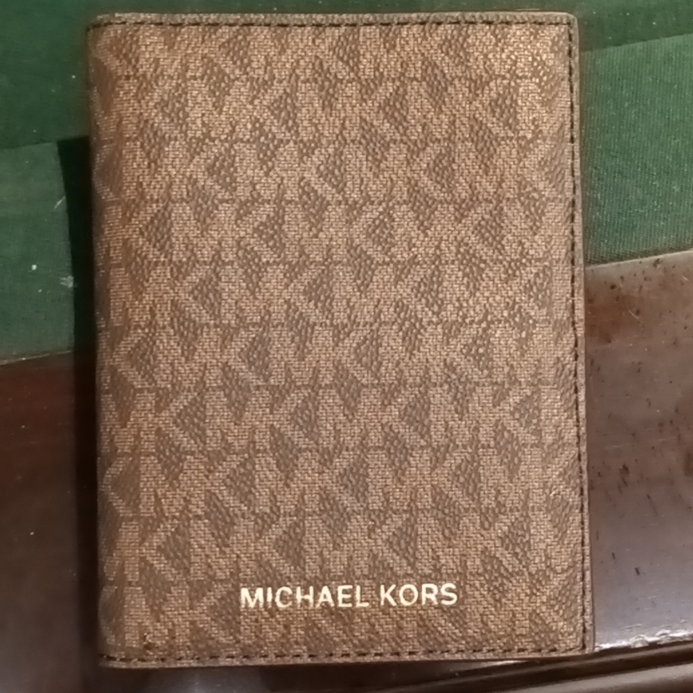 Michael Kors Monogrammed Passport Wallet